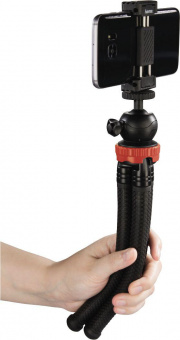 Штатив Hama FlexPro универсальный красный/черный алюминиевый сплав (348гр.) от магазина РЭССИ