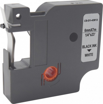 Картридж ленточный Cactus CS-D1-43613 43613 черный/белый для Dymo LM 160, 210D, 280, PnP, 420P, 500 TS; Rhino Pro 6000, 5200, 4200 от магазина РЭССИ
