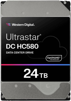 Жесткий диск WD SATA-III 24TB WUH722424ALE6L4 Server Ultrastar DC HC580 (7200rpm) 512Mb 3.5" от магазина РЭССИ