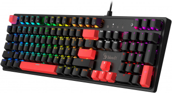 Клавиатура A4Tech Bloody S510R механическая черный USB for gamer LED (S510R USB FIRE BLACK/BLMS RED) от магазина РЭССИ