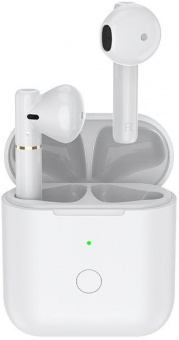 Гарнитура вкладыши QCY T8 белый беспроводные bluetooth в ушной раковине от магазина РЭССИ