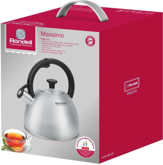 Чайник металлический Rondell Massimo RDS-1297 3л. стальной от магазина РЭССИ