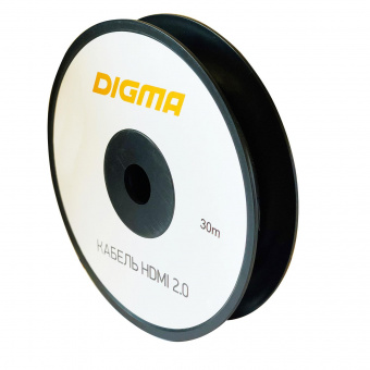 Кабель аудио-видео Digma HDMI 2.0 AOC HDMI (m)/HDMI (m) 30м. Позолоченные контакты черный (BHP AOC 2.0-30) от магазина РЭССИ