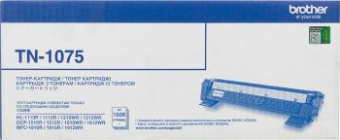 Картридж лазерный Brother TN1075 черный (1000стр.) для Brother HL1112/1210/DCP1510/1610/MFC1810/1815/1912 от магазина РЭССИ
