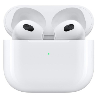 Гарнитура вкладыши Apple AirPods 3 A2565,A2564,A2566 белый беспроводные bluetooth в ушной раковине (MME73AM/A) от магазина РЭССИ