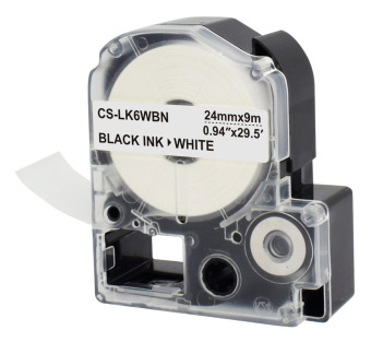 Картридж ленточный Cactus CS-LK6WBN черный для Epson LW700/LW600P/LW1000P/Z700/Z900 от магазина РЭССИ