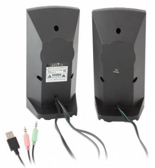 Колонки Оклик OK-118 2.0 черный 4Вт от магазина РЭССИ