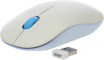 Мышь Acer OMR205 белый/голубой оптическая 1200dpi беспров. USB для ноутбука 3but (ZL.MCEEE.02H) от магазина РЭССИ