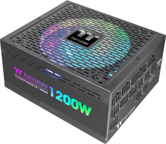 Блок питания Thermaltake ATX 1200W Toughpower PF1 ARGB 80+ platinum 24+2x(4+4) pin APFC 140mm fan color LED 12xSATA Cab Manag RTL от магазина РЭССИ