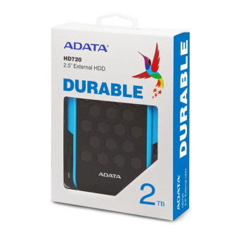 Жесткий диск A-Data USB 3.0 2Tb AHD720-2TU31-CBL HD720 DashDrive Durable (5400rpm) 2.5" синий от магазина РЭССИ