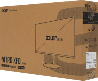 Монитор Acer 23.8" XF240YM3biiph черный IPS LED 1ms 16:9 HDMI матовая HAS 1000:1 250cd 178гр/178гр 1920x1080 180Hz FreeSync Premium DP FHD 3.5кг от магазина РЭССИ