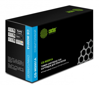 Картридж лазерный Cactus CS-W2001A W2001A голубой (6000стр.) для HP CLJ Ent M751 от магазина РЭССИ