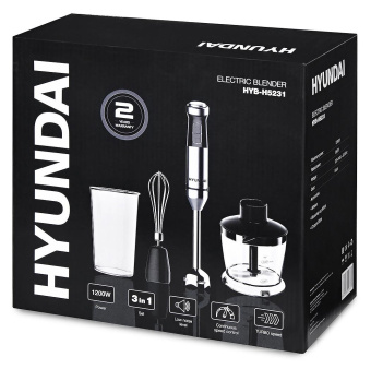 Блендер погружной Hyundai HYB-H5231 1200Вт черный от магазина РЭССИ
