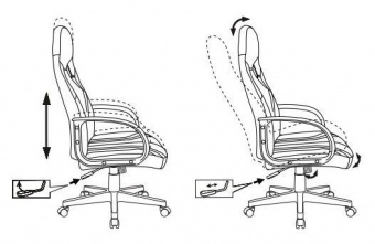Кресло игровое Zombie RUNNER черный/желтый эко.кожа крестов. пластик от магазина РЭССИ