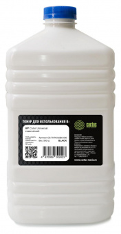 Тонер Cactus CS-THPCHUBK-500 черный флакон 500гр. для принтера HP Color Universal от магазина РЭССИ