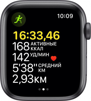 Смарт-часы Apple Watch SE A2352 44мм OLED корп.серый космос рем.темная ночь разм.брасл.:140-220мм (MKQ63LL/A) от магазина РЭССИ