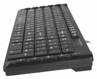Клавиатура Оклик 530S черный USB slim Multimedia от магазина РЭССИ