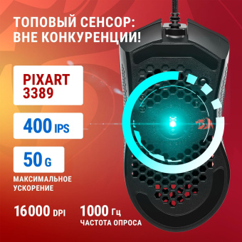 Мышь Redragon Storm Elite черный оптическая 16000dpi USB для ноутбука 7but (77853) от магазина РЭССИ