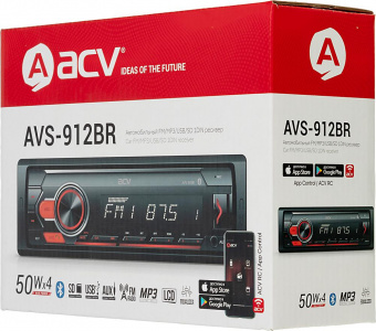 Автомагнитола ACV AVS-912BR 1DIN 4x50Вт от магазина РЭССИ