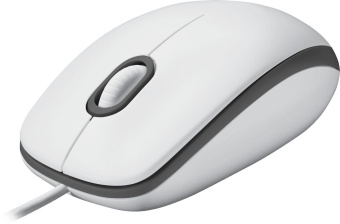 Мышь Logitech M100 белый/черный оптическая (1000dpi) USB для ноутбука (2but) от магазина РЭССИ
