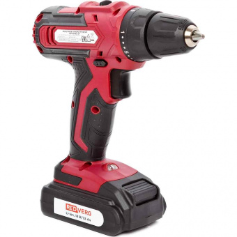 Шуруповерт RedVerg RD-SD18L/2Y аккум. патрон:быстрозажимной (кейс в комплекте) от магазина РЭССИ
