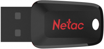 Флеш Диск Netac 32Gb U197 NT03U197N-032G-20BK USB2.0 черный/красный от магазина РЭССИ