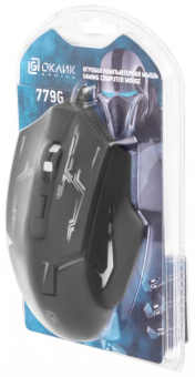 Мышь Оклик 779G черный оптическая (3600dpi) USB (6but) от магазина РЭССИ