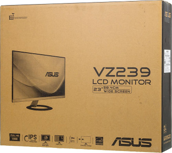 Монитор Asus 23" VZ239HE-W белый IPS LED 16:9 HDMI матовая 1000:1 250cd 178гр/178гр 1920x1080 75Hz VGA FHD 2.7кг от магазина РЭССИ