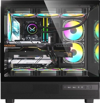 Корпус Formula Crystal Z8 черный без БП ATX 9x120mm 7x140mm 1xUSB2.0 1xUSB3.0 1xUSB3.1 audio bott PSU от магазина РЭССИ