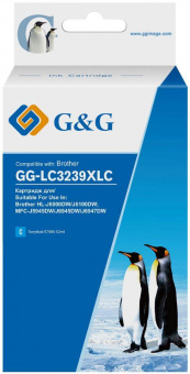 Картридж струйный G&G GG-LC3239XLC голубой (52мл) для Brother HL-J6000DW/J6100DW от магазина РЭССИ