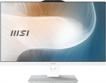 Моноблок MSI Modern AM242P 12M-674XRU 23.8" Full HD i5 1235U (1.3) 8Gb SSD512Gb Iris Xe без ОС GbitEth WiFi BT 120W клавиатура мышь Cam белый 1920x1080 от магазина РЭССИ