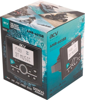 Автомагнитола ACV MARINE AMR-602SB 4x50Вт v5.0 USB 2.0 AUX 3" 3 RDS (43454) от магазина РЭССИ