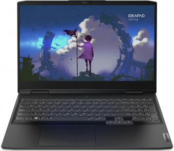 Ноутбук Lenovo IP Gaming 3 15IAH7 Core i5 12450H 8Gb SSD512Gb NVIDIA GeForce RTX 3050 4Gb 15.6" IPS FHD (1920x1080) noOS grey WiFi BT Cam (82S900KWRK) от магазина РЭССИ
