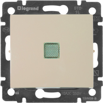 Выключатель Legrand Valena скрыт. 1кл. с подсветкой IP20 слоновая кость (774310) от магазина РЭССИ
