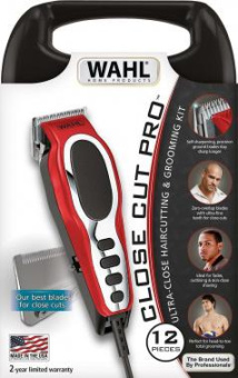 Машинка для стрижки Wahl Close cut Pro красный 10Вт (насадок в компл:6шт) от магазина РЭССИ