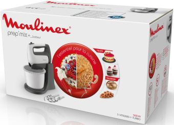 Миксер стационарный Moulinex HM464110 500Вт белый/черный от магазина РЭССИ