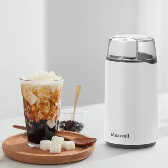 Кофемолка Maxwell MW-1703 200Вт сист.помол.:ротац.нож вместим.:45гр белый от магазина РЭССИ