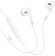 Гарнитура вкладыши Hoco M109 1.2м белый проводные в ушной раковине от магазина РЭССИ