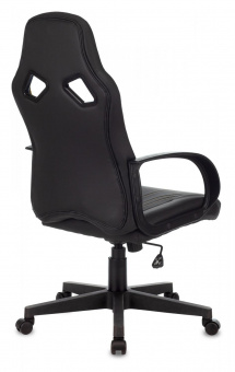 Кресло игровое Zombie RUNNER черный/желтый эко.кожа крестов. пластик от магазина РЭССИ