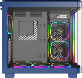 Корпус Montech King 95 Pro голубой без БП ATX 7x120mm 2x140mm 2xUSB3.0 audio bott PSU от магазина РЭССИ