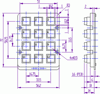 Клавиатуры пластиковые водозащищенные ACCORD AK-207-A-WWB-WP от магазина РЭССИ