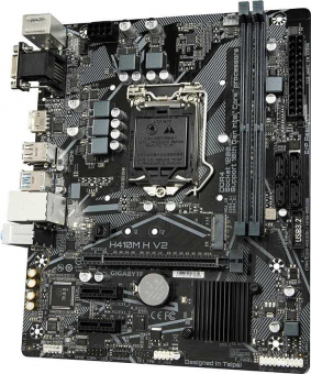 Материнская плата Gigabyte H410M H V2 Soc-1200 Intel H470 2xDDR4 mATX AC`97 8ch(7.1) GbLAN+VGA+HDMI от магазина РЭССИ