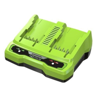 Быстрое зарядное устройство для 2-х аккумуляторов 40V GreenWorks 2938807 от магазина РЭССИ