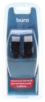 Кабель аудио-видео Buro DisplayPort (m)/HDMI (m) 1.8м. Позолоченные контакты черный (BHP RET HDMI_DPP18) от магазина РЭССИ