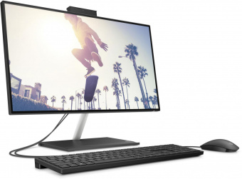 Моноблок HP 24-cb1024nh 23.8" Full HD Touch i5 1235U (1.3) 8Gb SSD512Gb Iris Xe CR Free DOS GbitEth WiFi BT 65W клавиатура мышь Cam черный 1920x1080 от магазина РЭССИ
