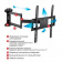 Картинка Кронштейн для телевизора Arm Media LCD-415 черный 24"-55" макс.35кг настенный поворотно-выдвижной и наклонный от магазина РЭССИ Кронштейн для телевизора Arm Media LCD-415 черный 24"-55" макс.35кг настенный поворотно-выдвижной и наклонный от магазина РЭССИ