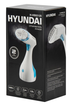 Отпариватель ручной Hyundai H-HS02125 1650Вт белый/голубой от магазина РЭССИ