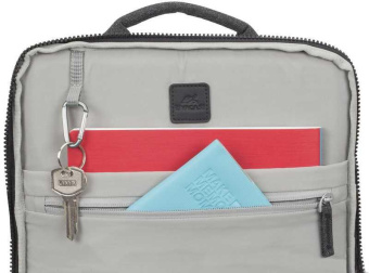 Рюкзак для ноутбука 15.6" Riva 8861 черный полиуретан/полиэстер от магазина РЭССИ