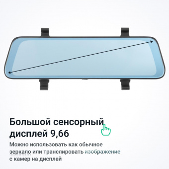 Видеорегистратор Roadgid Blick GPS Wi-Fi черный 2Mpix 1080x1920 1080p 170гр. GPS MSTAR 8339 от магазина РЭССИ