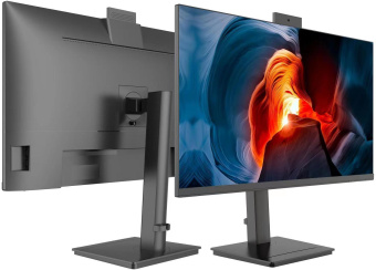 Монитор NPC 27" MF2712-B черный IPS LED 4ms 16:9 HDMI M/M Cam матовая HAS Piv 300cd 178гр/178гр 1920x1080 100Hz G-Sync FreeSync VGA DP FHD USB 7.9кг от магазина РЭССИ